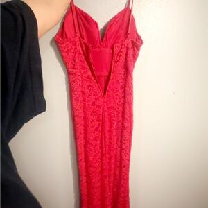 City Triangles Red Lace Chemise